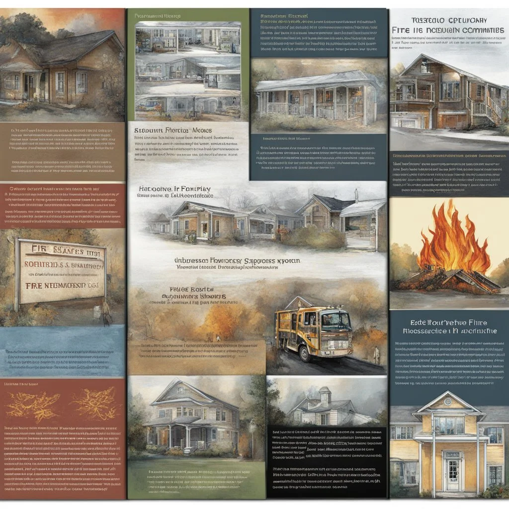 Aesthetic; Mesmeric; Gaslighted; Intuitive; Intriguing; Capitative; Persuasive eBook Art **Featured Designs:** Evocative artwork depicting the importance of fire safety education in preserving communities. **Appearance:** eBook art ideas that visually conveys concepts related emergency management, climate adaptation, fire safety, engineering, risk analysis & community protection.