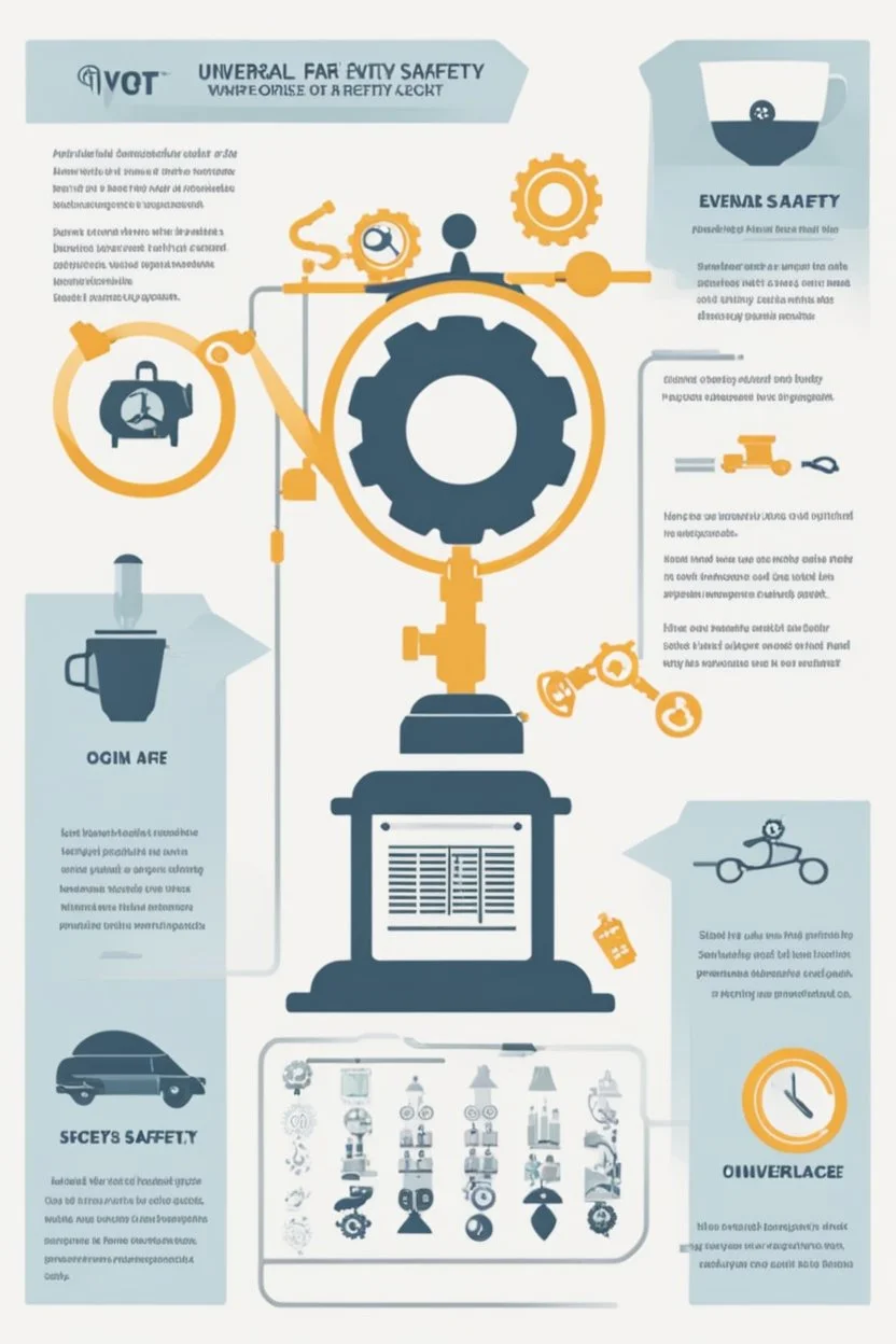 Content Art, **Featured Art:** The Balance: A balanced scale with symbols of workforce (like gears, tools) on one side and symbols of safety measures (like helmets, safety glasses) on the other. This could represent the balance between productivity and safety in the workplace. **Appearance:** Art ideas that could encapsulate and promote awareness about universal civil, public, and workforce safety and rights. Art is subjective and these ideas should serve as a starting point, adapt them to the s