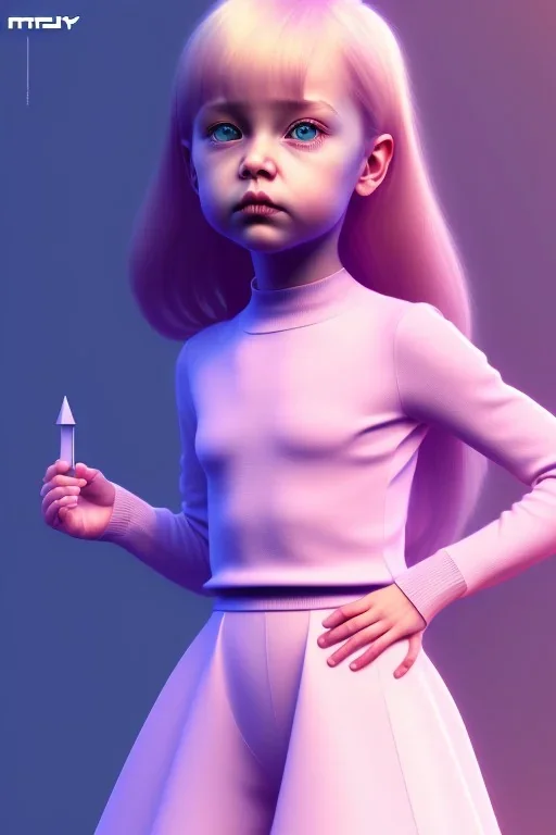 isometric clean art of super cute childlike pessent girl, soft lighting, soft pastel gradients, high definition, 3d icon clay render, blender 3d