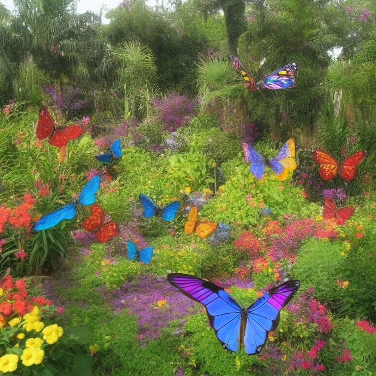 Rainbow Butterfly Garden