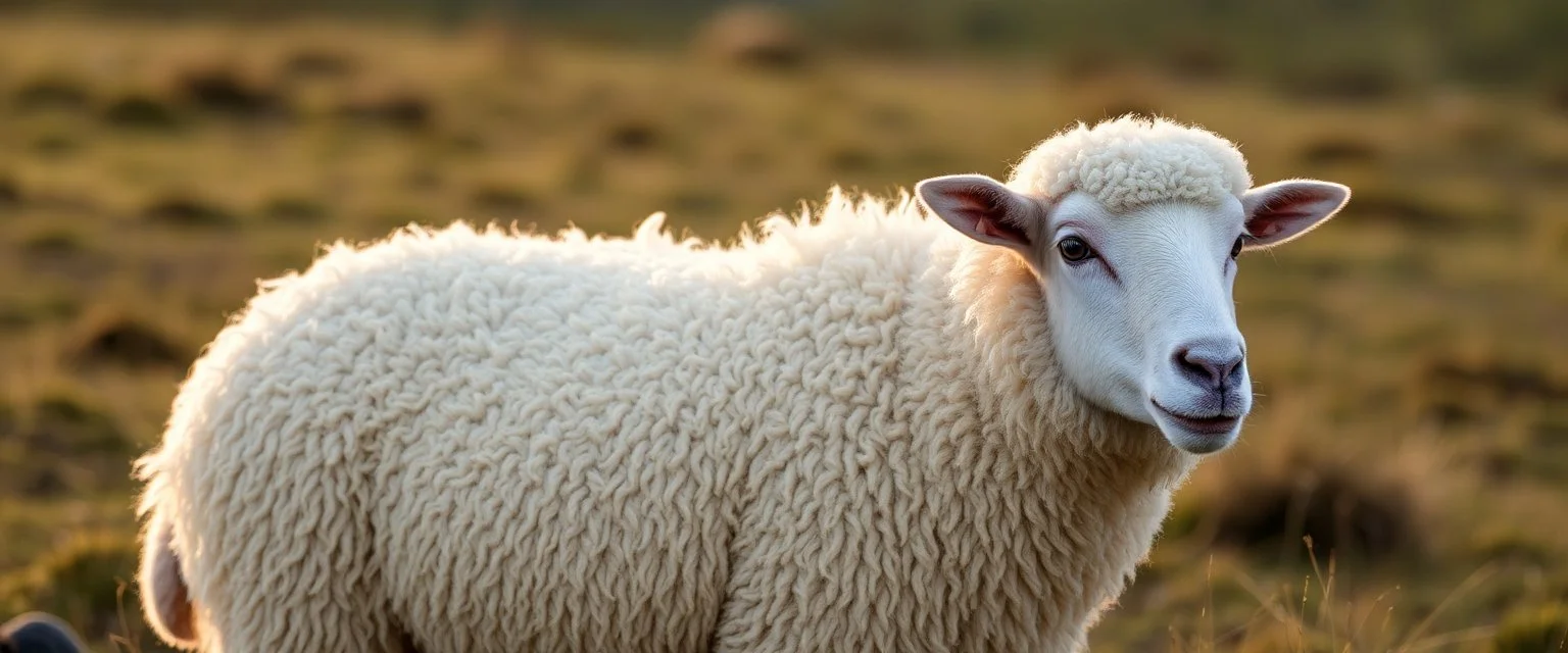 a sheep with no wool