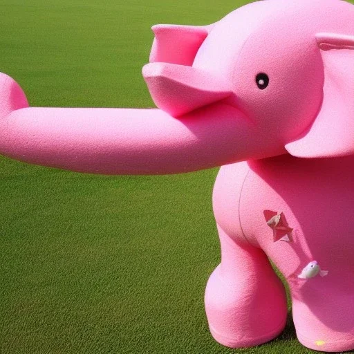 airplane that is too a pink elephant