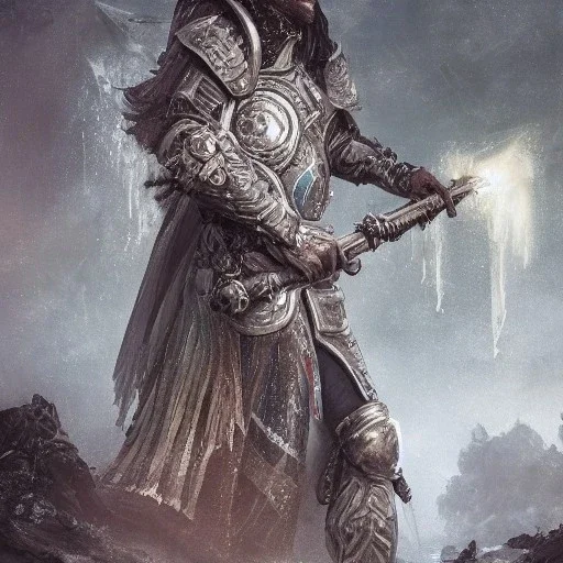 Insanely detailed photograph of an “portrait of Echo Knight ” with intricate half plate armor, intricate embroidered cape, handsomely clear face and hyperdetailed painting by Ismail Inceoglu Huang Guangjian and Dan Witz CGSociety ZBrush Central fantasy art album cover art,8K, hdr, romantic, mysterious, ominous, hands focused on a D20, jewelry, motivated