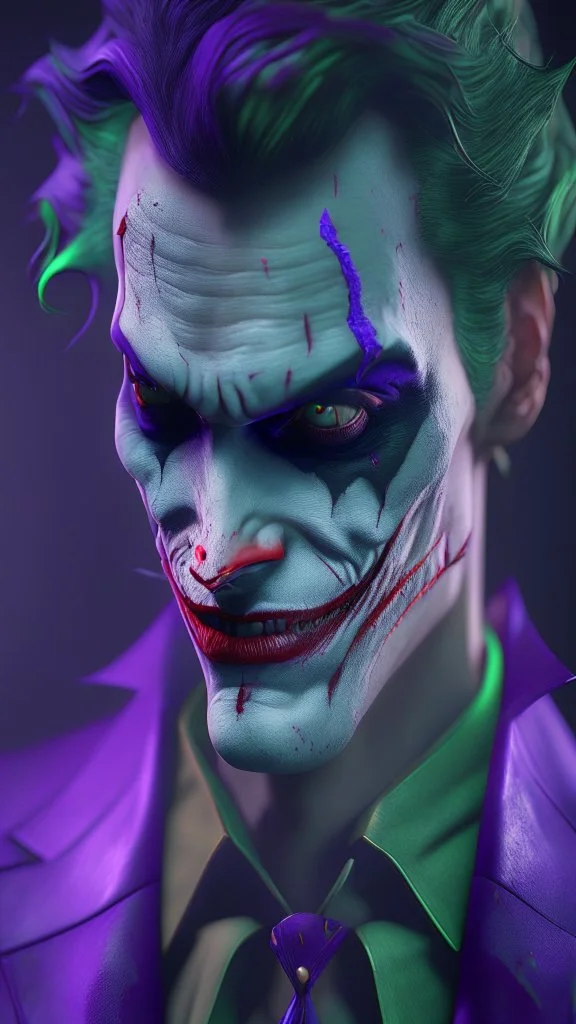 handsome joker, high delicate defined details, beautiful, atmospheric, matte, 3 d 8 k octane rendered, sharp focus, illustration, high detail, ultra realistic, highly saturated colors