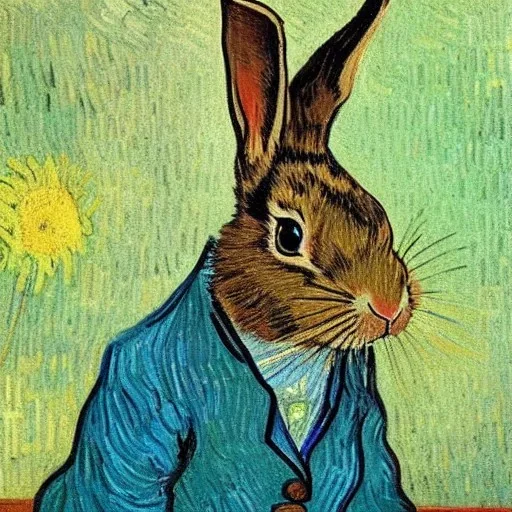 rabbit in jail Van Gogh