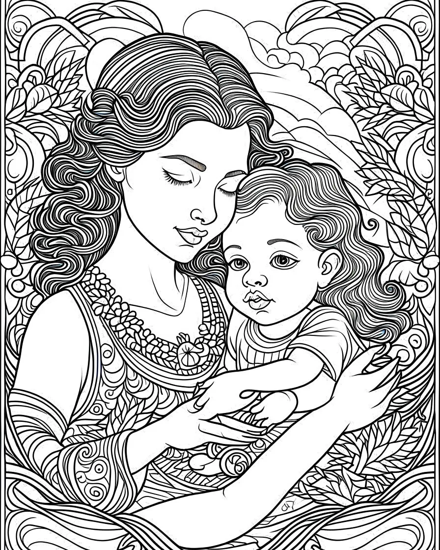 my mother's coloring page