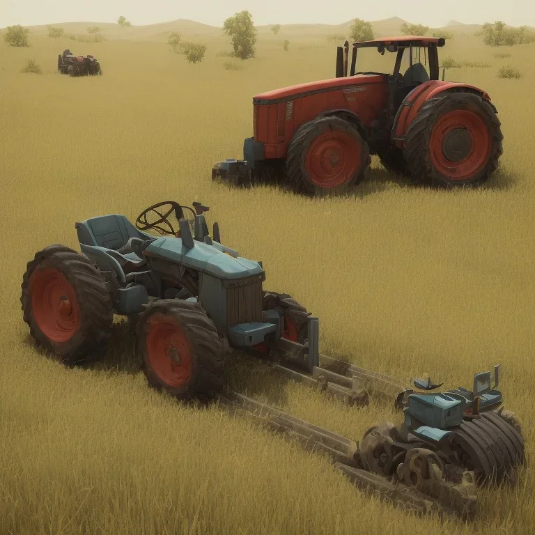 tractor design for low poly game