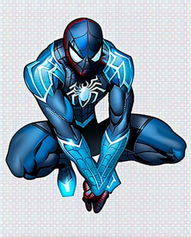 spider-man as DC blue lantern