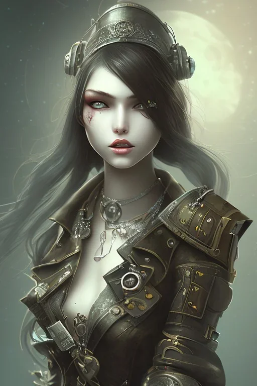 girl darkness sad steampunk