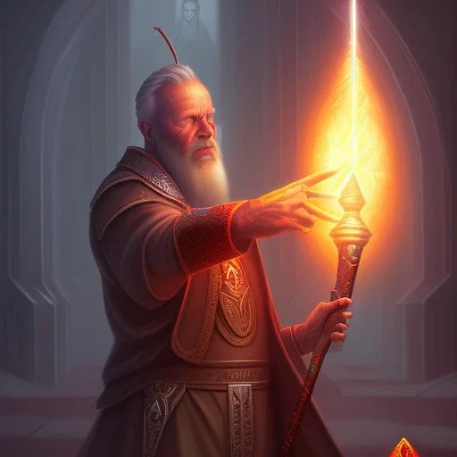 Erik Red Hand steals the staff of a bishop, which holds powerful magic. The bishop sends mercenaries to retrieve the staff, but Erik and his companions outsmart them.