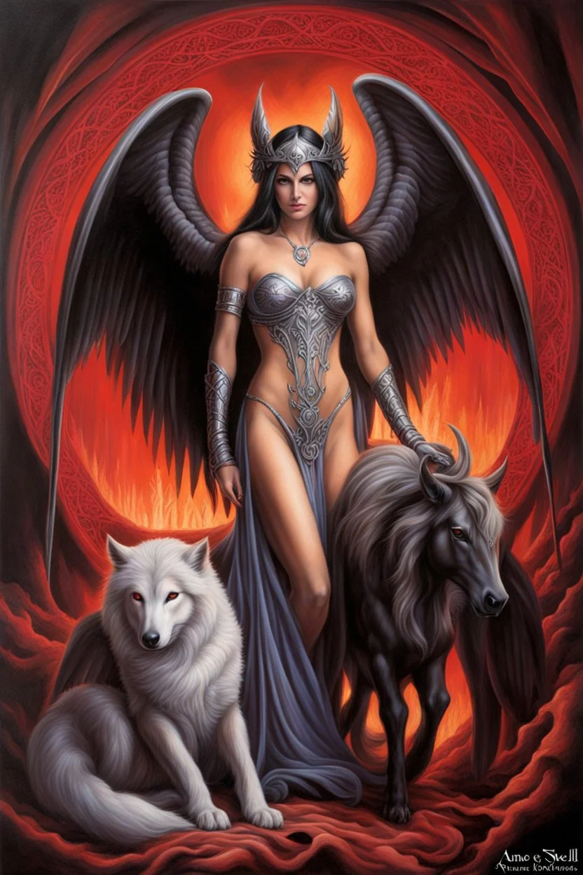 Back to Hell. the naked truth. painted by Anne Stokes