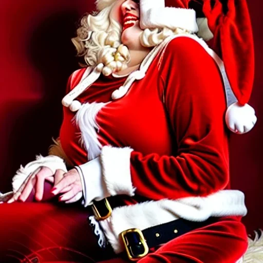 sultry Mrs. Claus at the North Pole