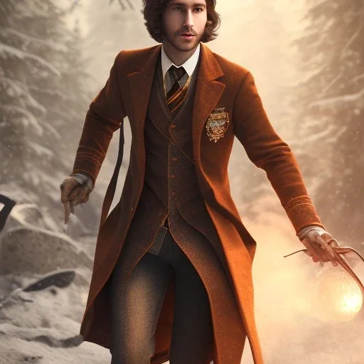 Full body, Harry Potter 1800's men style, 1800's hair style, 1800's men clothes style, hyper realistic, octane render, unreal engine 5, 8k, palace background, uhd