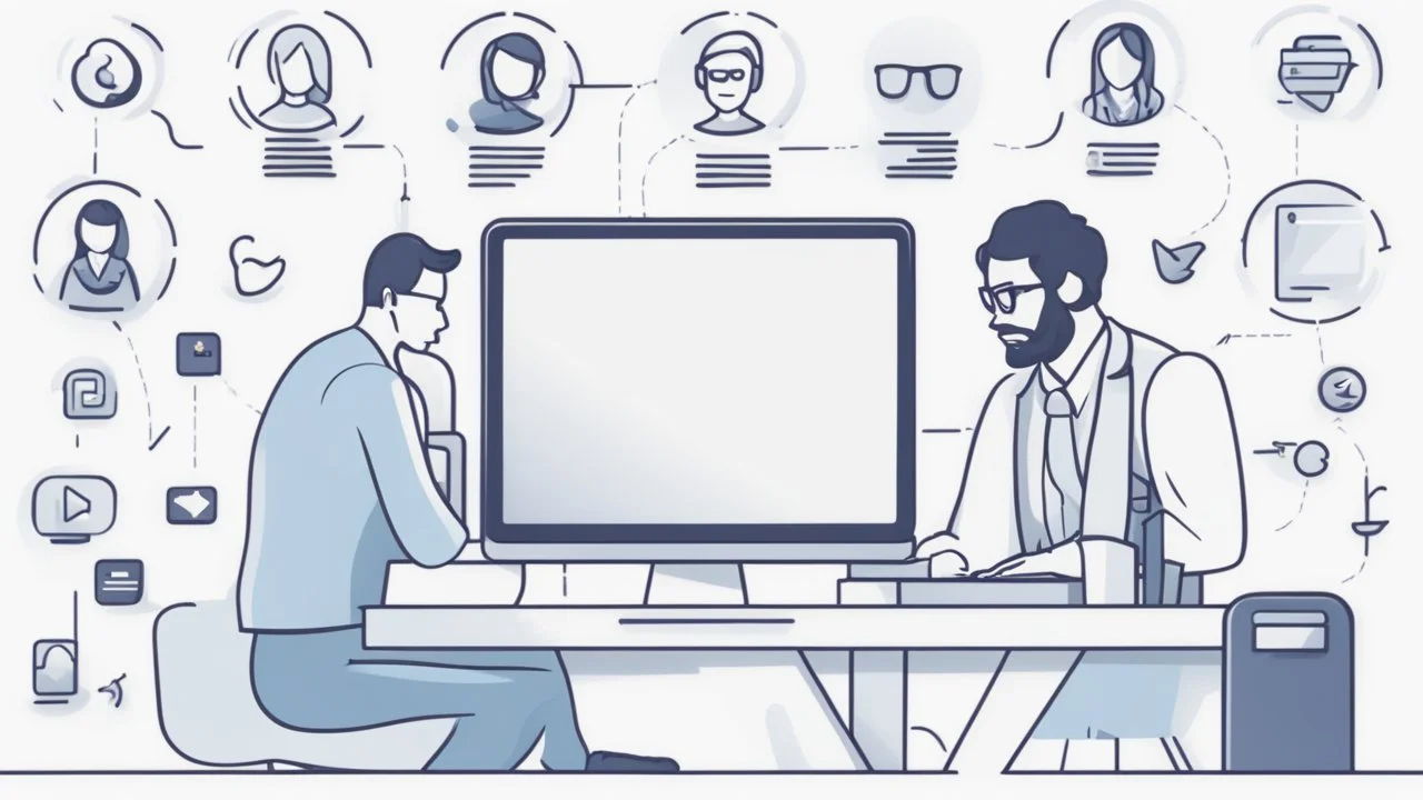 The image for the article embodies the concept of building a personal brand and achieving success in the digital world. The frame exudes a sense of professionalism, featuring an individual dressed in stylish attire seated in front of a computer screen, reflecting dedication and professionalism in the digital workspace. On the other side of the screen, there are icons and logos of popular social media platforms such as Facebook, Twitter, and Instagram, indicating personal reliance on these platfo