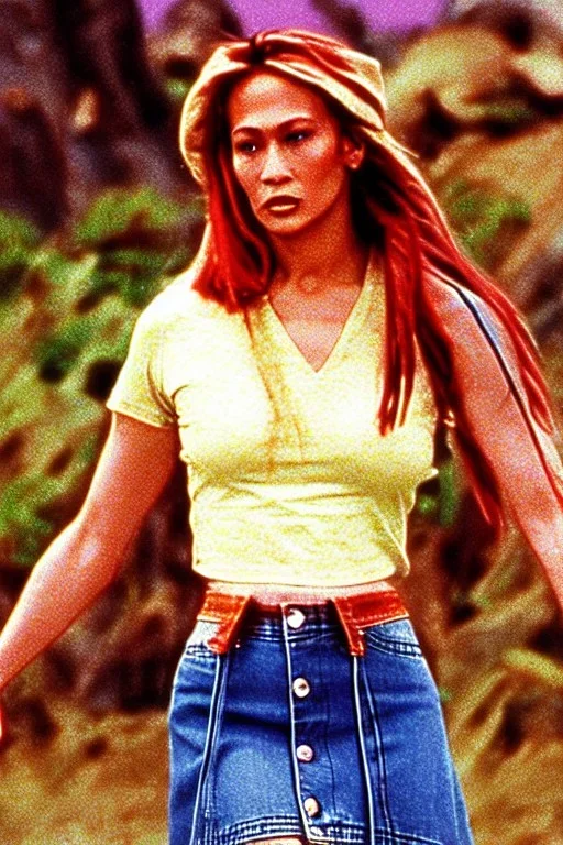 year 1996 denim fashion. Loose skirt, low waist. Combat t-shirt. Colors: denim blue, blue, purple, cream, khaki, light green, lilac, plum, orange, terracotta, red, light yellow, pink, dark blue, beige. Latex in small part. Something between camouflage and lynx lynx prints.. bridget jones and jennifer lopez. Hoodie.