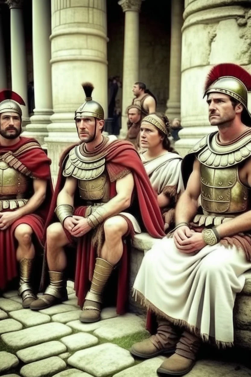 ancient roman people photo