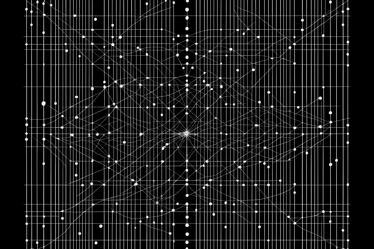 Cypher culture represented as lines and dots