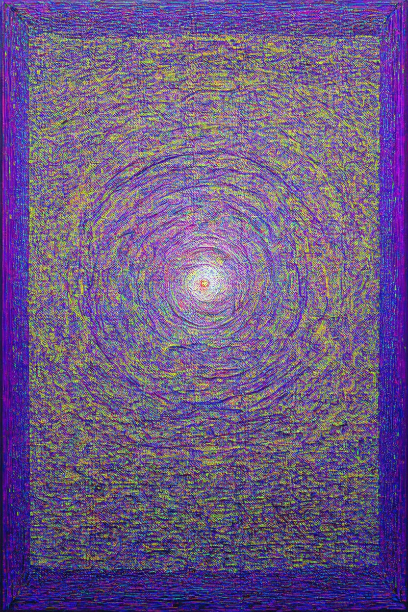 the violet force of light; Post-Impressionistic dada; surrealism; optical art