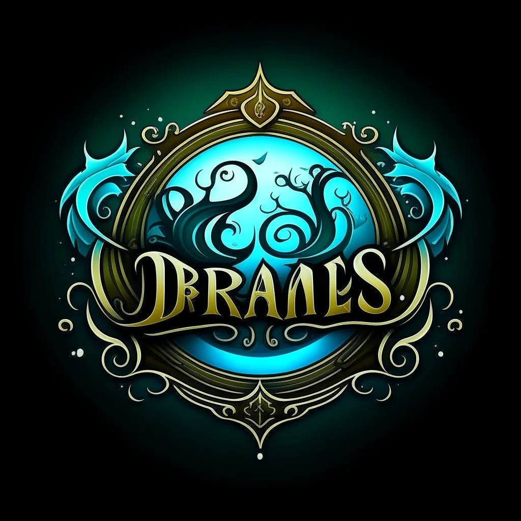 Fantasy style logo. In the logo we can see the name: Dream Chronicles