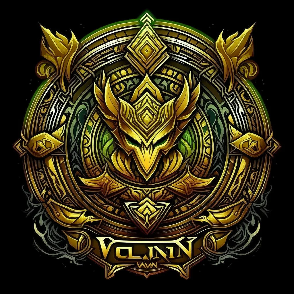 fantasy empire logo that is named Volkun, d&d symbol, fantasy, symbol, logo