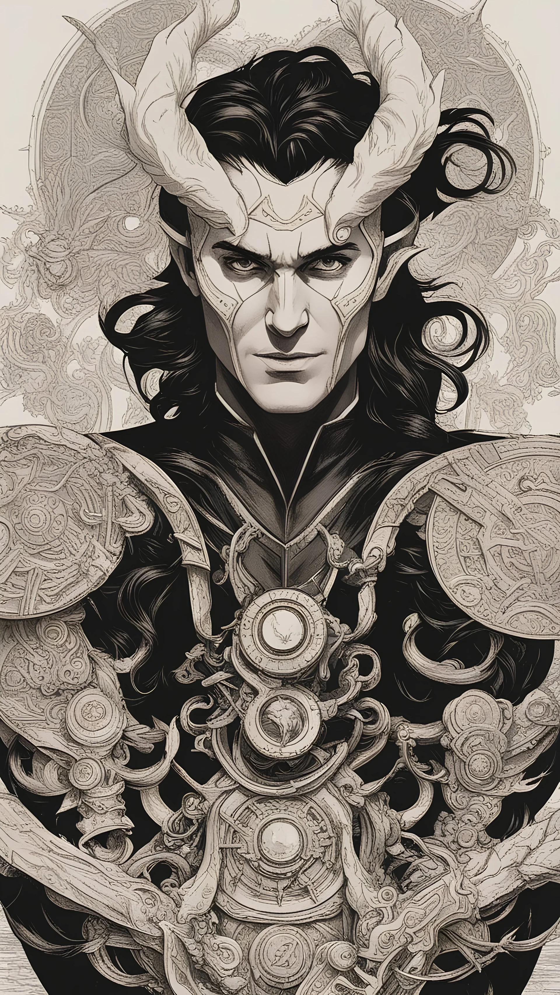 loki who became the god of time art black