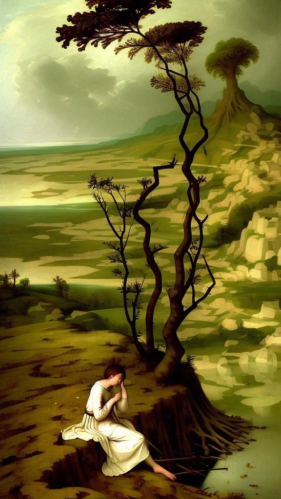 Why do you, not sparing yourself, Wander with your head uncovered? The life of plants is now hidden In these strange stumps of branches, Well, what happened to you, What happened to your soul? How dare you let this beauty, Your precious soul, Go, so that she would wander the world, Bruegel painting style