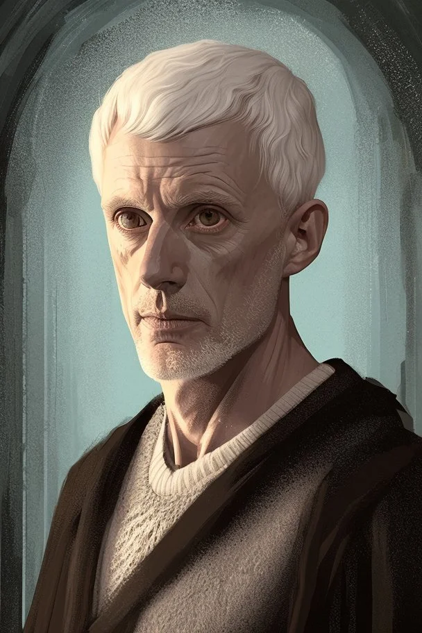 portrait of merlin from the bbc series