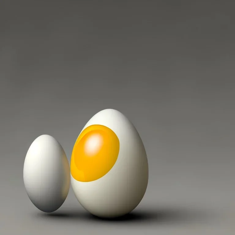 egg with human facial features, realistic, mustache, scary