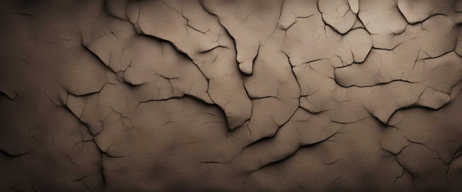 Hyper Realistic prehistoric Rustic dark sand wall with realistic small wall cracks & dark vignette effect