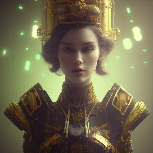 composition,portrait painting of a steampunk princess,steampunk center, ultra realistic, concept art, intricate details, eerie highly detailed, shiny, smooth, studio quality, octane render, Surrealism, Triadic colour scheme,glow-stick, ambient lighting,nightclub lighting, polaroid, 100mm, --ar 1:1 --v4