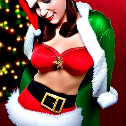 gorgeous female Christmas elf going down on me