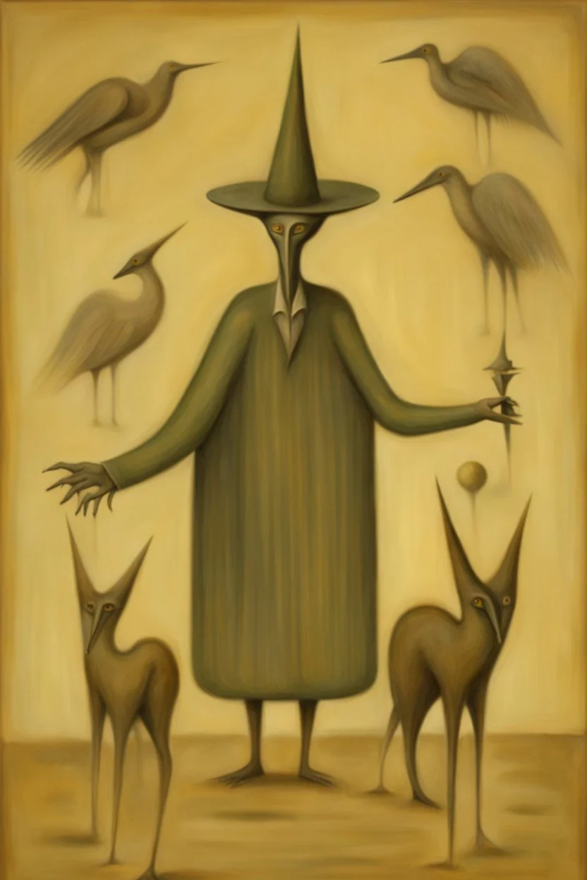 the bringer of bad news by artist "Leonora Carrington"