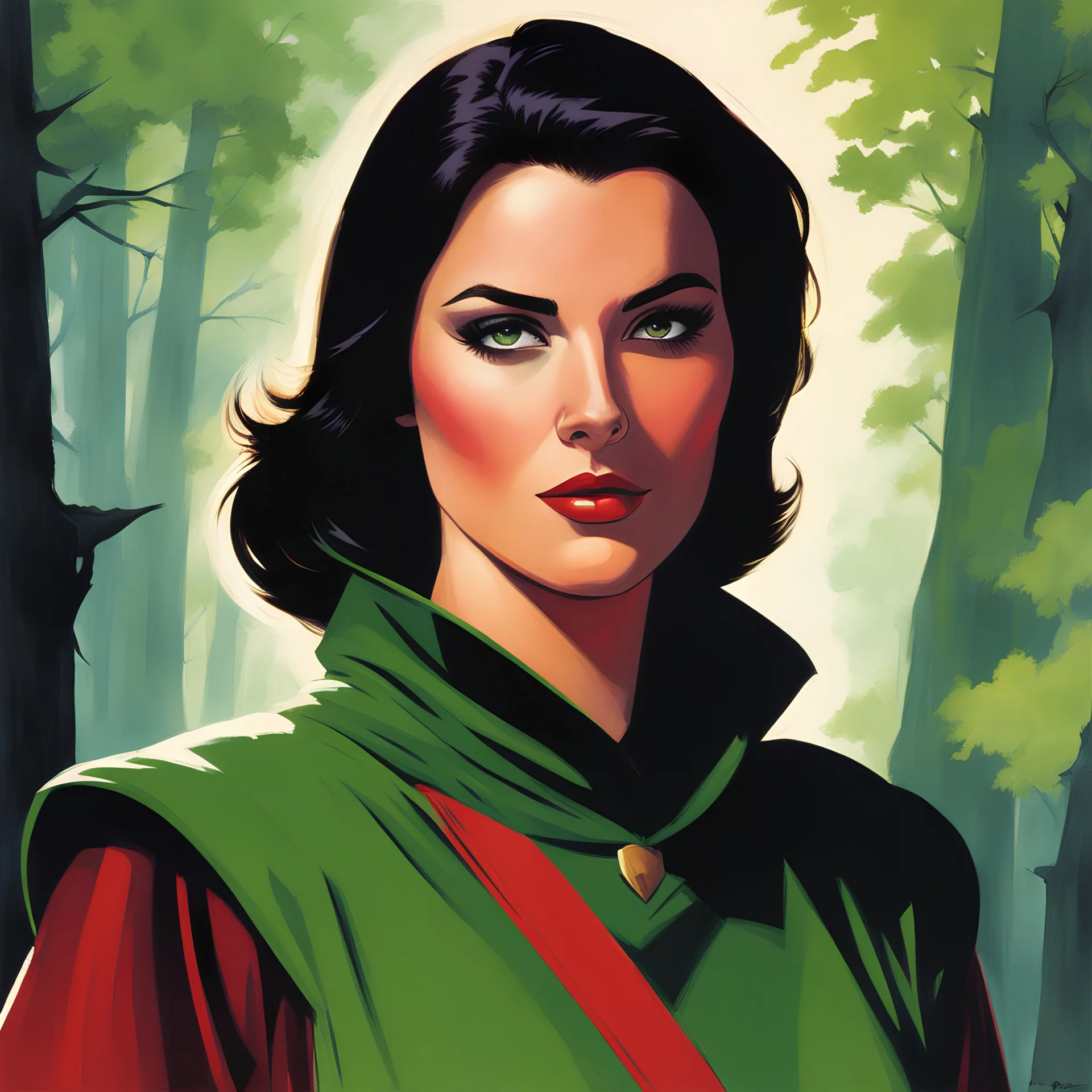 woman version of Will Scarlet [art by Steve Rude] Robin Hood