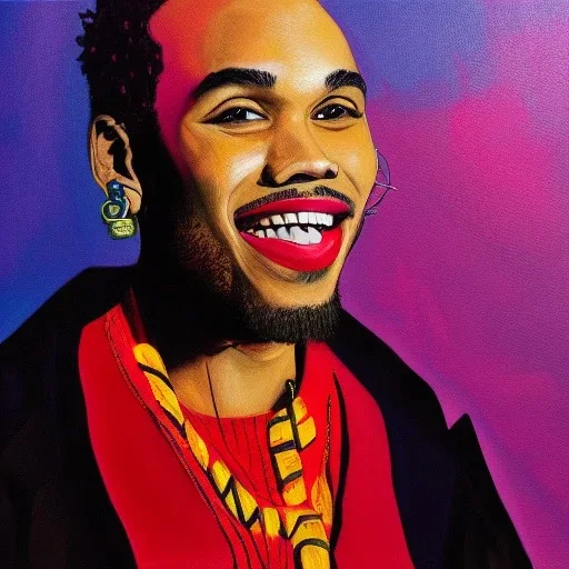 Painting of Anderson paak