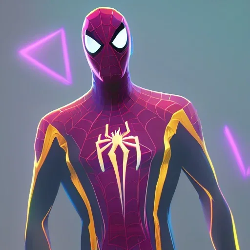 spiderman,neon