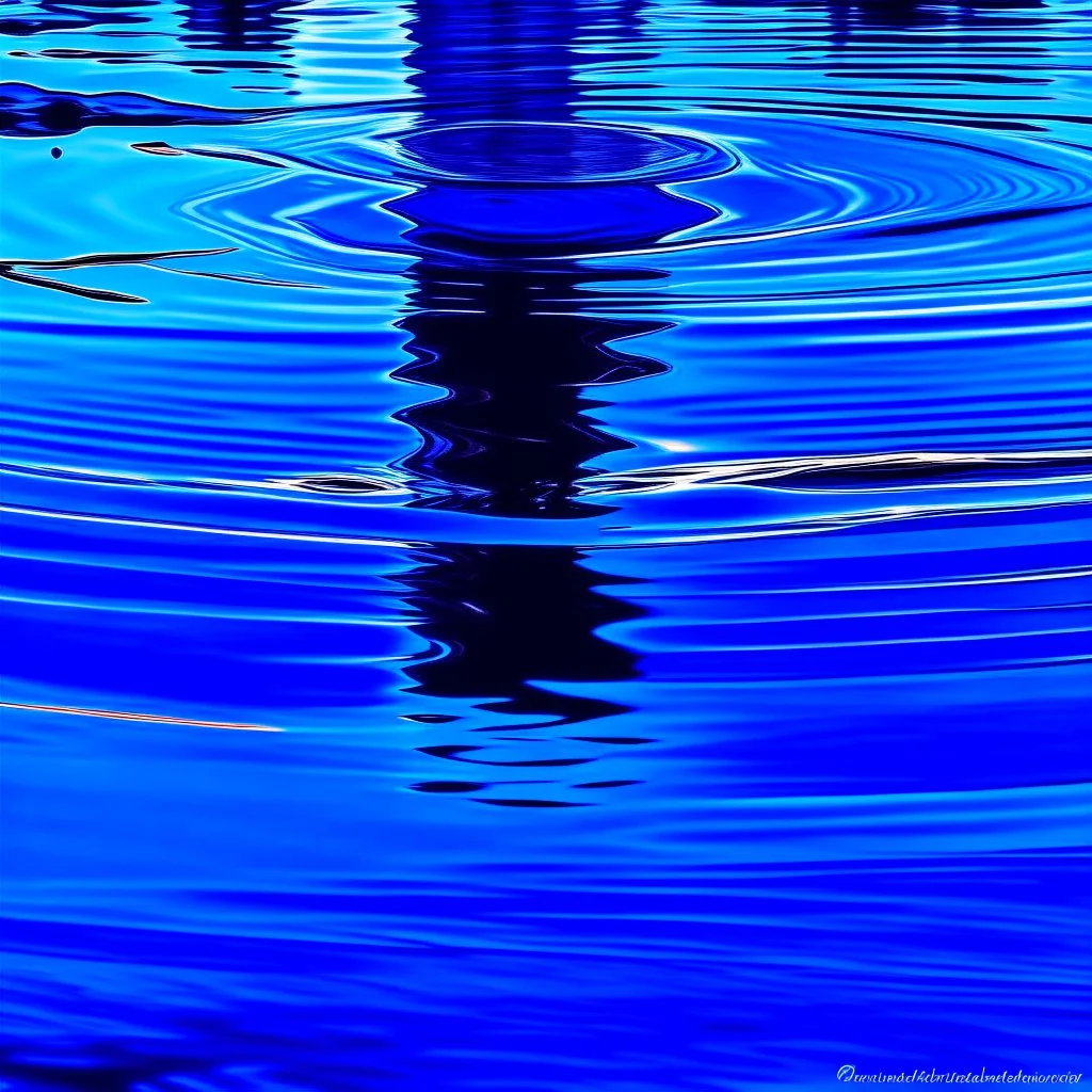 reflections in blue