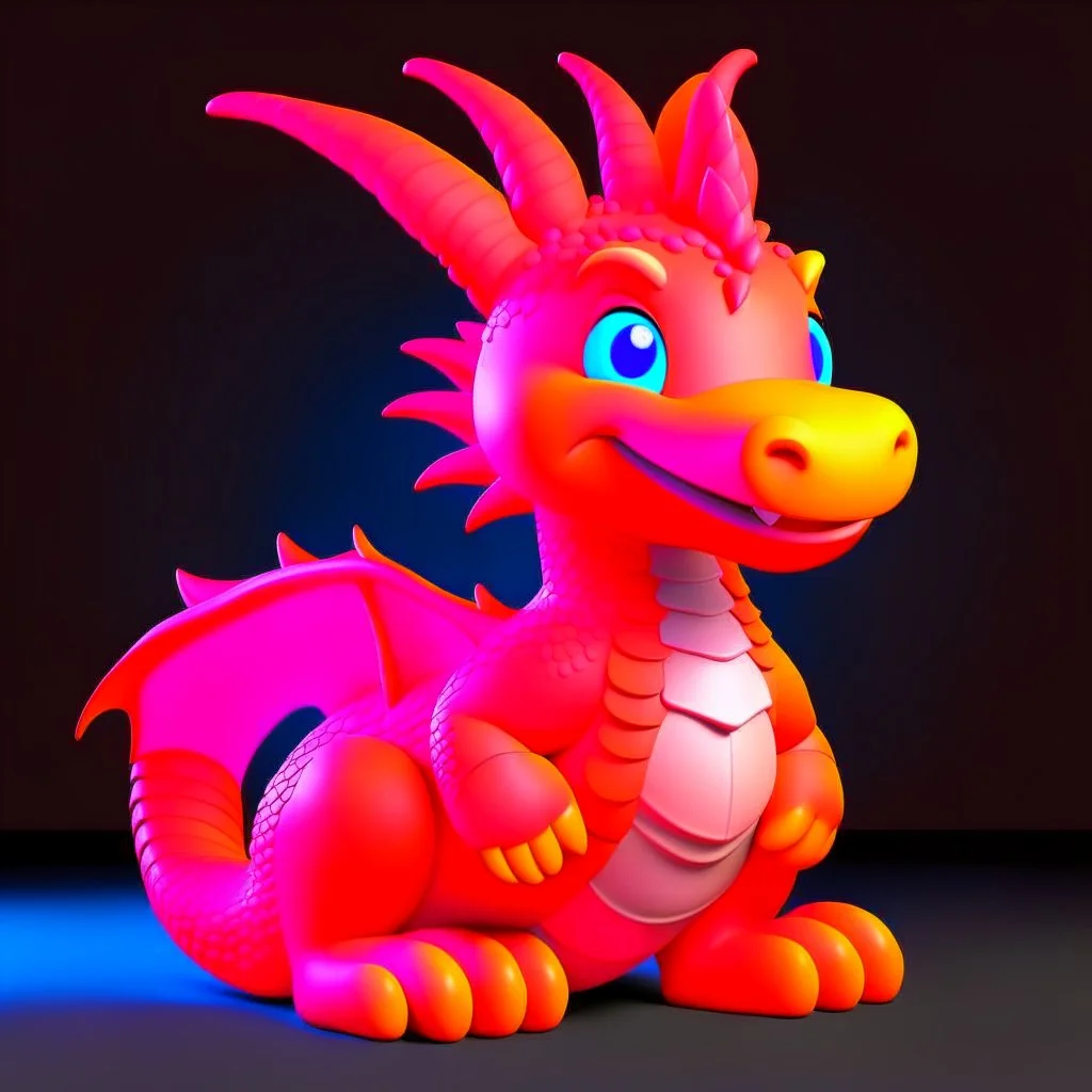 cute dragon 3D