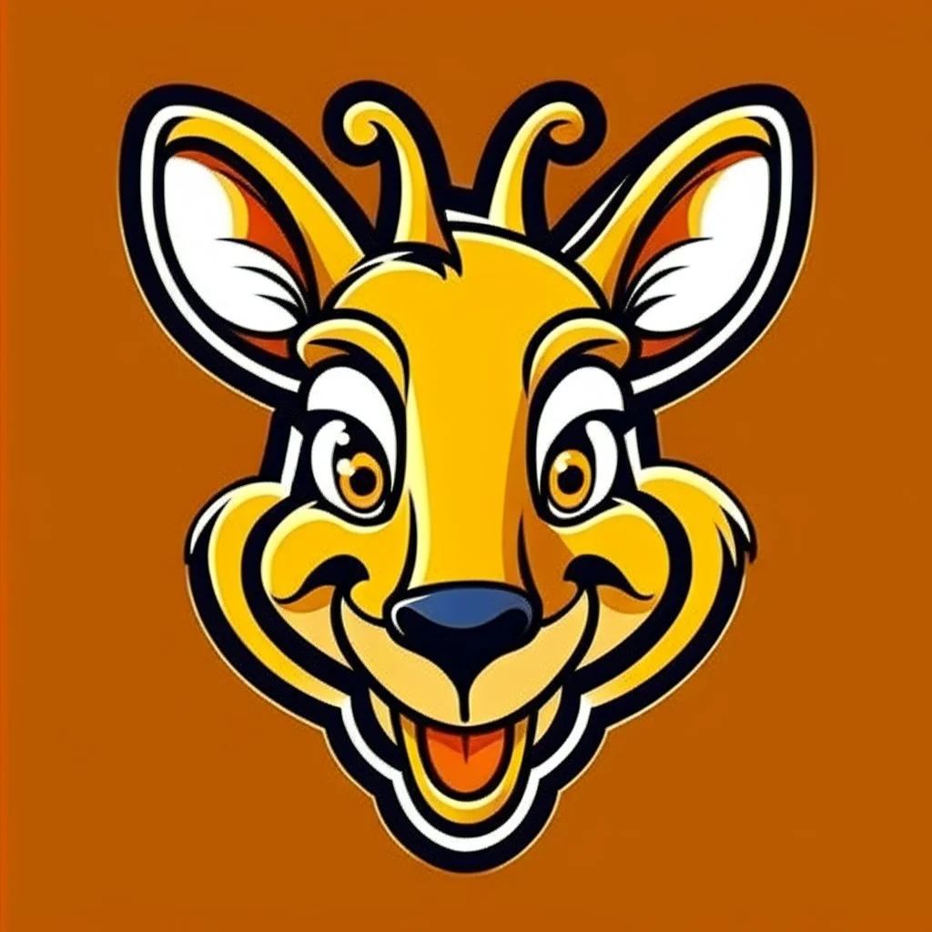 Kangaroo Mascot Logo