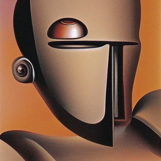 Portrait of a robot by Dali