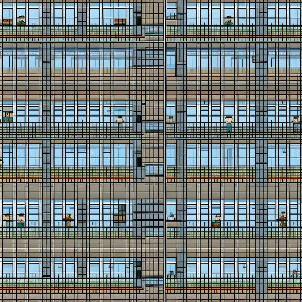 sprite sheet wall, Prison Architect style