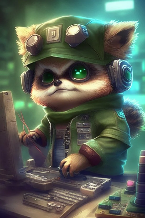 Teemo (from LOL) as an IT professional
