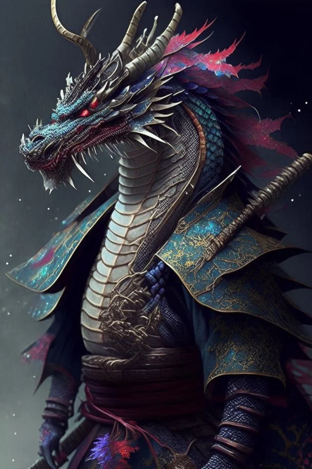 Magical dragon based off a samurai