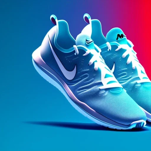 beautiful webite for shoes, ui, ux, ui/ux, nike, blue, white, teal, running person, website