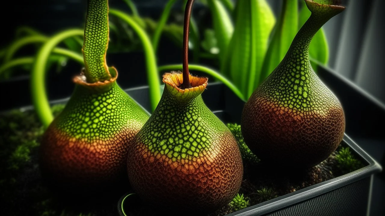 Nepenthes attenboroughii inspirado en el estillo de Hugo Pratt