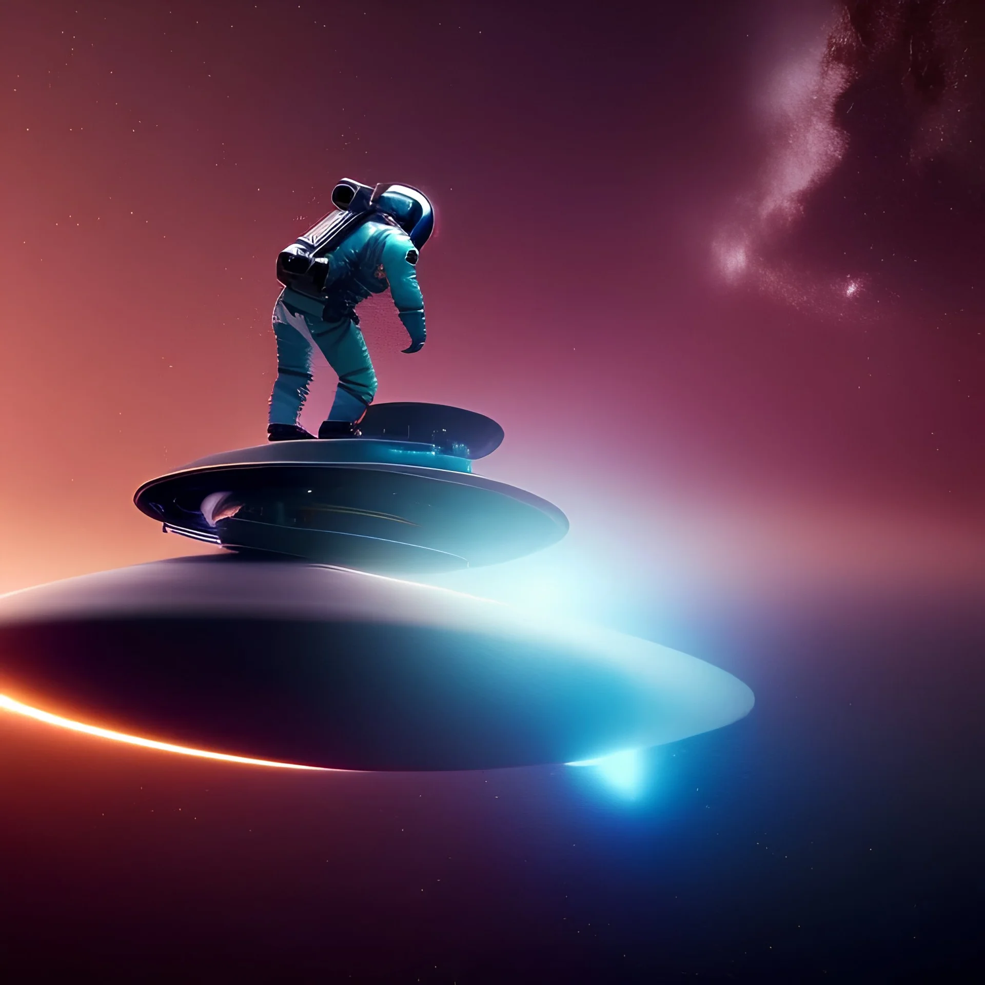 Cosmonaut Man riding a space tiger through the galaxy, interstellar, planets, stars, hyperrealism, rtx, reflection, 8k, glow, winning photography, caustics