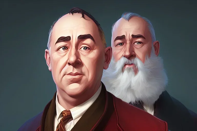 Portrait of C.S. Lewis by Jake Bartok