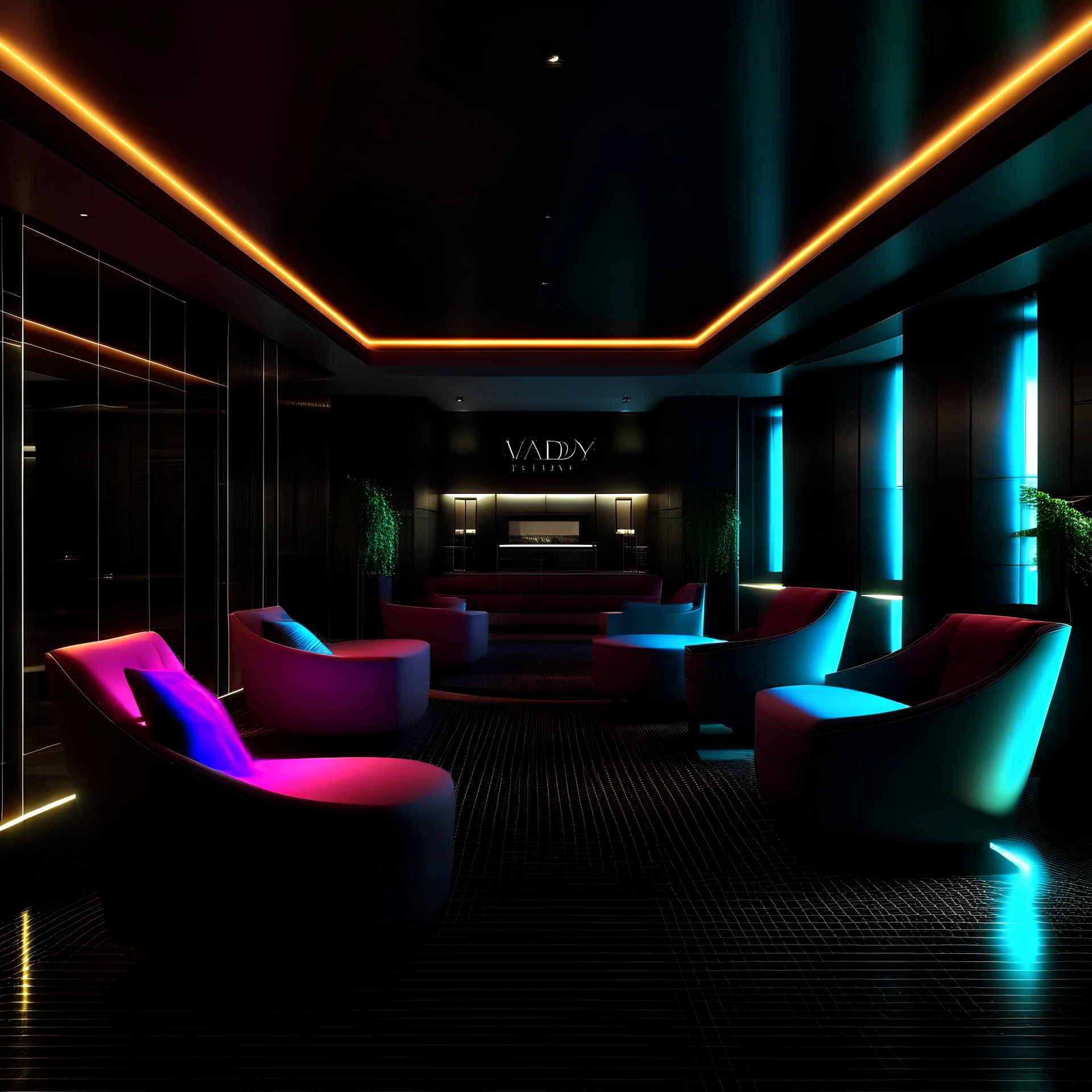 dark vivid lobby