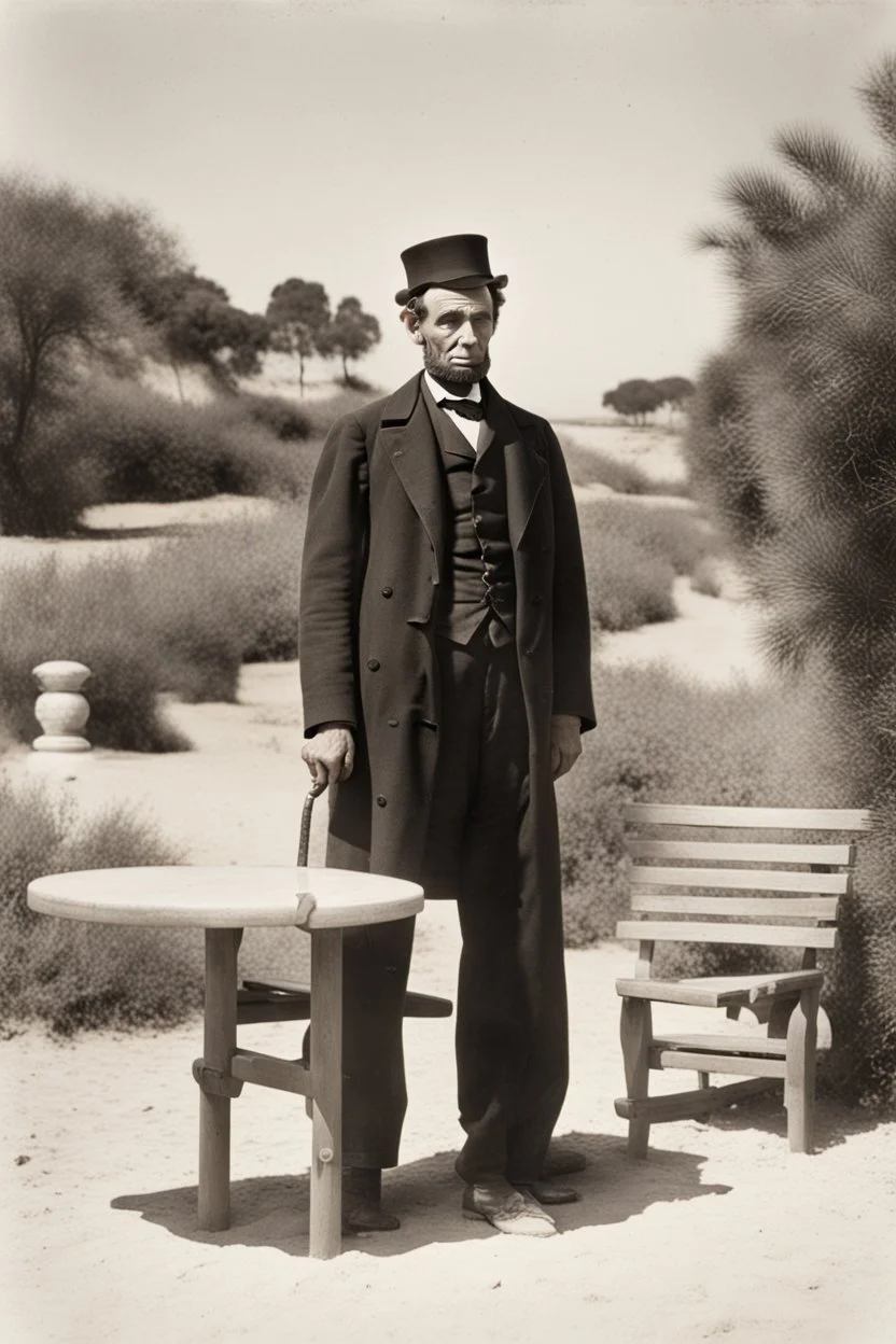 Abraham Lincoln on holiday in the algarve