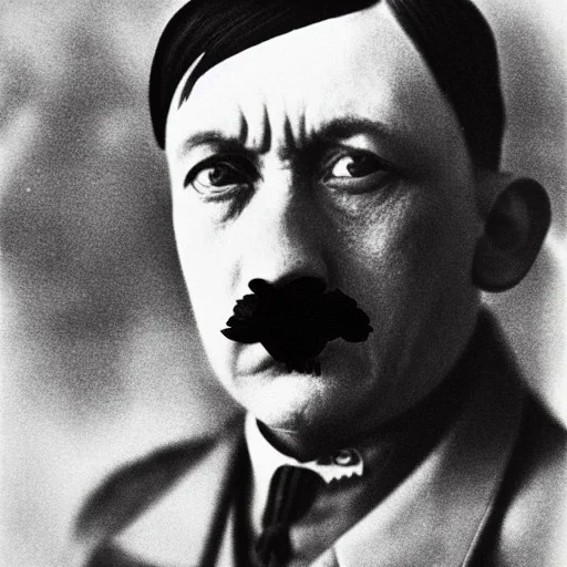 Adolf hitler selfportrait as a clown