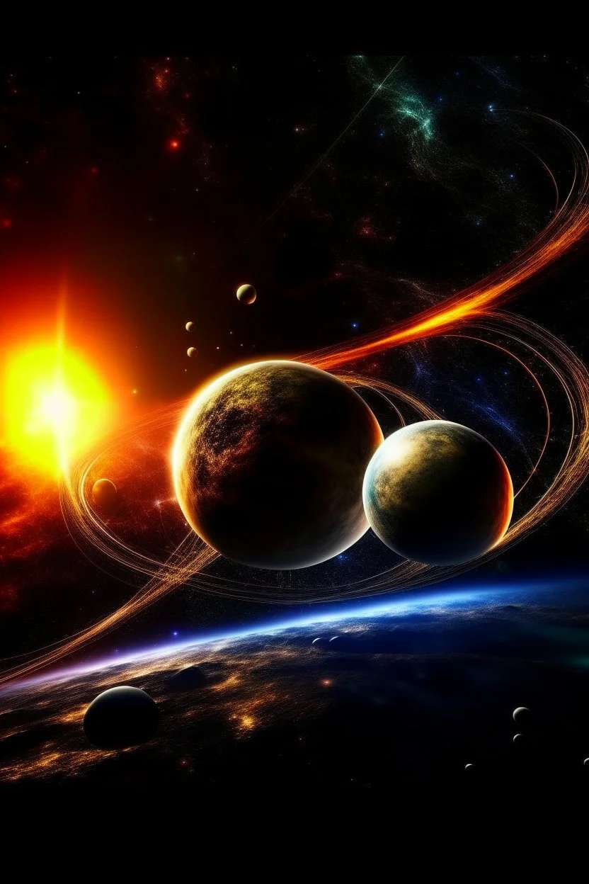 neurones in the galaxy connect earth and other planets in of the sun